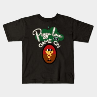 Pizza Love Game On Kids T-Shirt